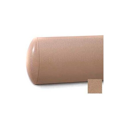 Pawling Crescent Shaped Wall Guard, Aluminum Retainer, 5"H x 12'L, Mocha WG-5-12-288